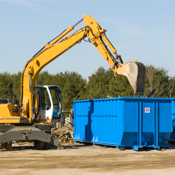 can i choose the location where the residential dumpster will be placed in Roxbury New Jersey